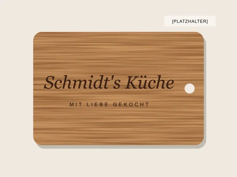 Schneidebrett mit Wunschtext [Platzhalterbild]